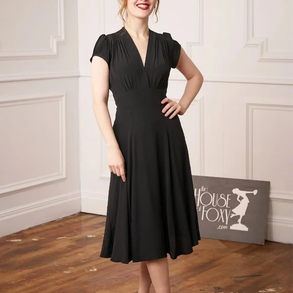 1930's Ava Tea Dress -The House Of Foxy - Picture 1 of 4